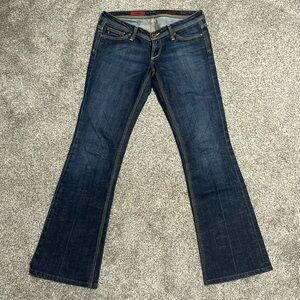 AG The Merlot low rise jeans